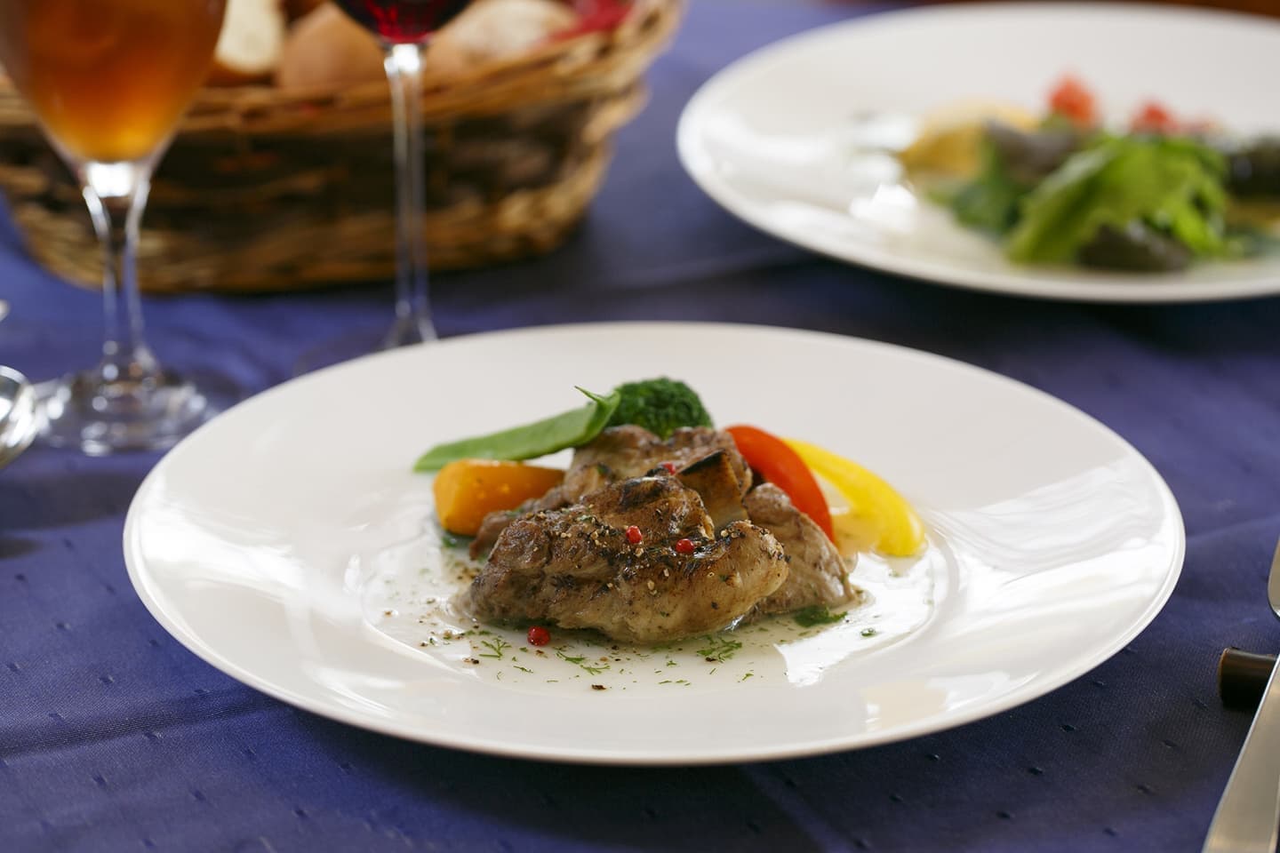 グランピング合宿のディナーコース